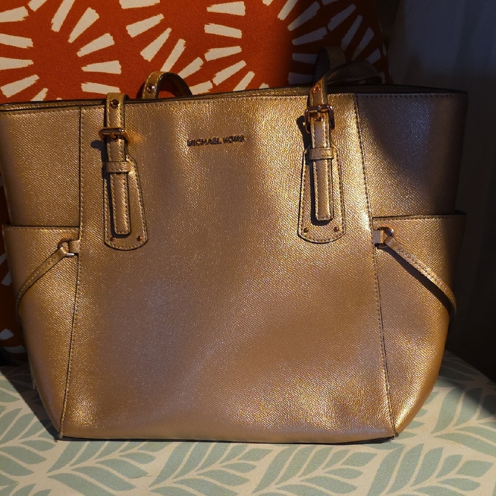 Michael Kors Metallic Gold Tote